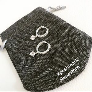 Swarovski Element earrings sterling silver overlay